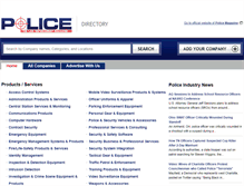 Tablet Screenshot of directory.policemag.com